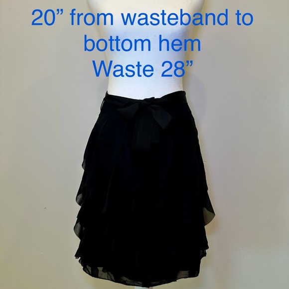 Black Ruffle Mini Skirt - Picture 2 of 4